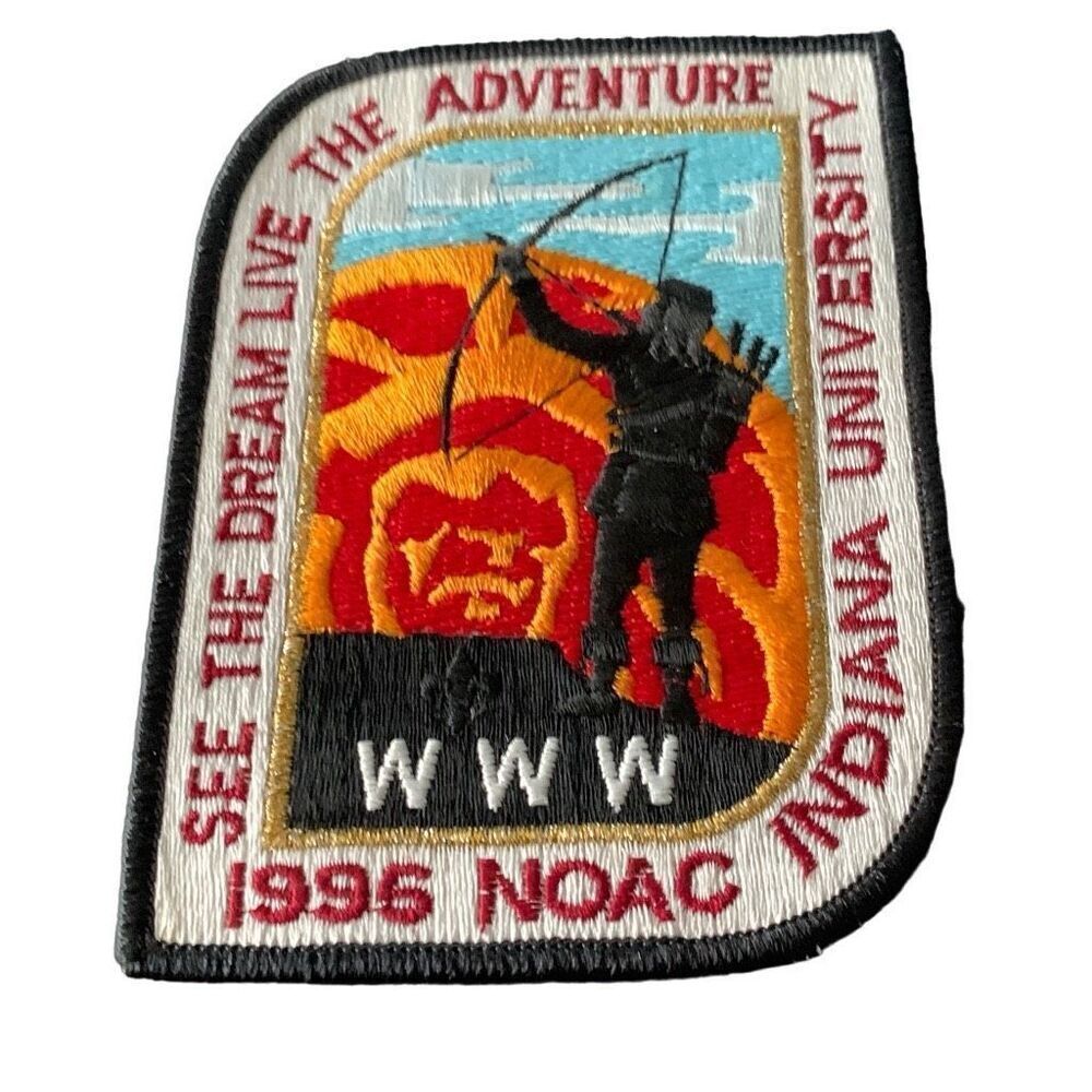 Vintage Boy Scouts Scout Indiana University 1996 NOAC Adventure Patch BSA NOS